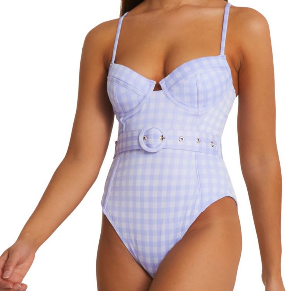 Gingham one piece